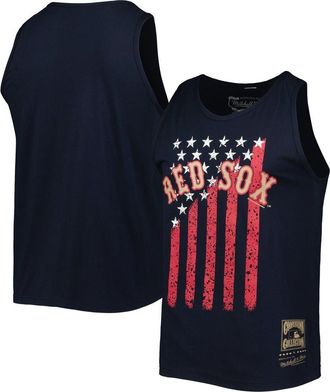 Mitchell & Ness Mens Mitchell & Ness Navy Boston Red Sox Cooperstown Collection Stars and Stripes Tank Top at Nordstrom, Size Small