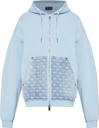 Dsquared2 The Hoodie - Heren - Vesten met rits - Blauw - 2XL - Katoen - Hoodies & sweatvesten