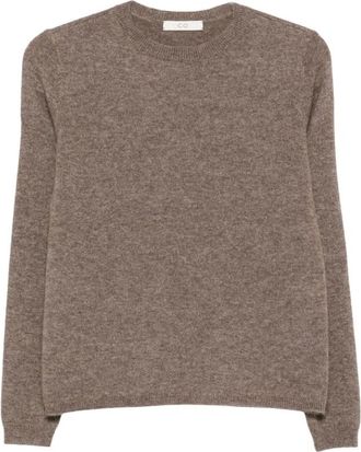 Co Maglione Girocollo Manica Lunga - - Knitwear - Donna - Marrone - S