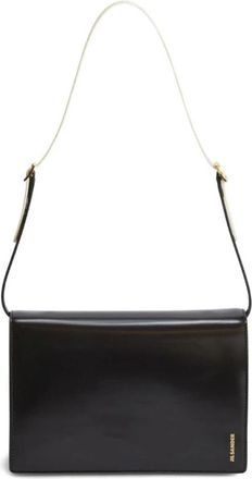 Jil Sander File Small - Dames - Schoudertassen - Zwart - ONE Size - Nylon - Tassen