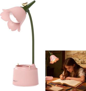 OEM L&aacute;mpara De Escritorio Led Regulable, Luz Para Leer Libros, Cambio De 3 Modos De Color, L&aacute;mpara De Mesita De Noche Recargable Por Usb, Azul
