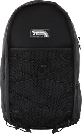 Maison Kitsuné Black Flash Fox Nylon Backpack