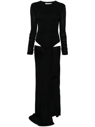 The Attico Long Dress With Cut-Out Detail