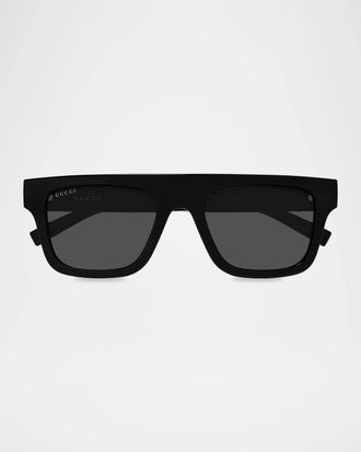 Gucci Men & apos;s GG2235S Gucci Lines Square Injection Sunglasses