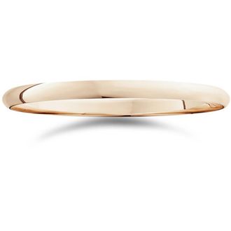 Pompeii3 2mm 14K Rose Gold Comfort Fit Plain Wedding Band Size Selectable