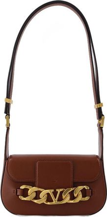 Valentino Garavani Kleine Umh&auml;ngetasche | Vlogo -Kette | Vit.Dauphine/A. Brass Morsetto