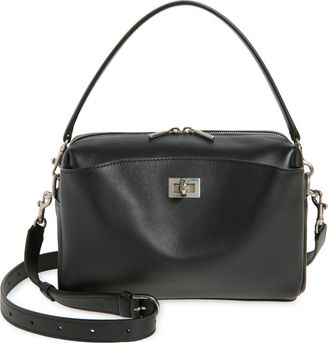 Balenciaga Rodeo Leather Camera Bag in Black at Nordstrom