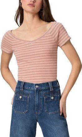 Paige Leita Top in Peach Tea Multi at Nordstrom, Size Xx-Small