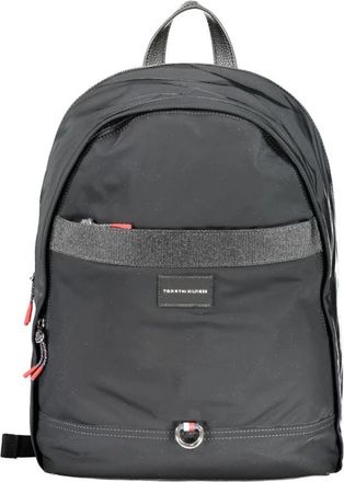 Tommy Hilfiger Polyester Rugzak - Heren - Rugzakken - Zwart - ONE Size - Polyester - Tassen