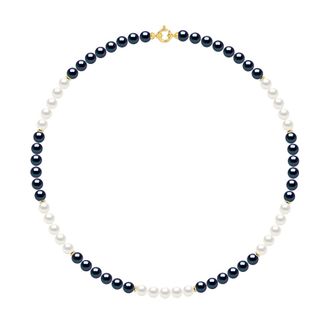 Ateliers Saint Germain Halsketting - Rij van Echte Gekweekte Zoetwaterparels Rond 6-7 mm