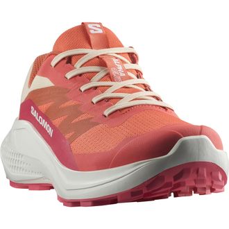 Salomon Trailrunningschuh SALOMON ALPHAGLIDE W, Damen, Gr. 40, weiss (emberglow, wei&szlig;, rouge rot), Synthetik, Textil, Schuhe Trailrunningschuh, wasserdicht