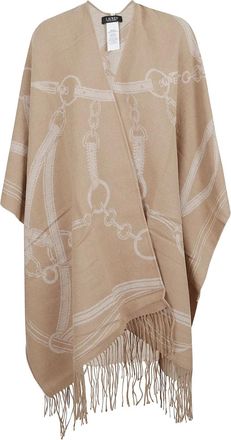 Lauren Ralph Lauren chain-pattern cape - Neutrals