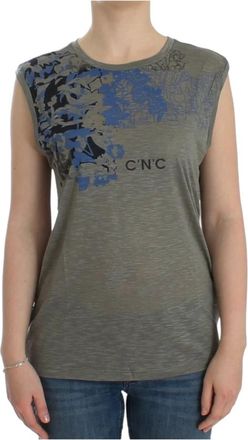 Costume National Sleeveless Tops - Dames - Tops zonder mouwen - Grijs - XS - Polyester - Tops