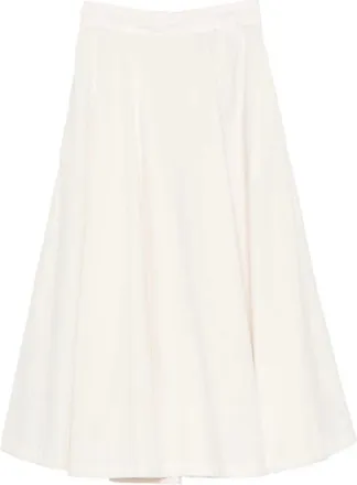 White Sand Rokken, Dames, Wit, L, Katoen, Katoenen Lange Rok