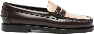 Sebago Brown Color Block Classic Loafers