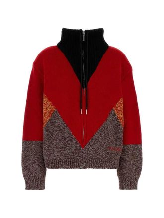 Marni Giacca Rossa in Lana e Cashmere con MDettaglio