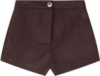 A|X Armani Exchange Casual Shorts - Dames - Korte Broeken - Bruin - M - Wol - Korte Broeken