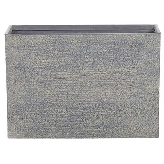 Beliani Beliani - Maceta De Piedra Gris 50 X 70 X 29 Cm Rectangular Para Interior Y Exterior Edessa