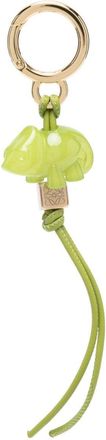 Loewe Chameleon dice keyring - women - Calf Leather/Resin - One Size - Green