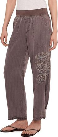 Xcvi Embroidered Carrel Crop Womens Clothing Virtuoso : XS (Womens 0-2), Cotton/Linen