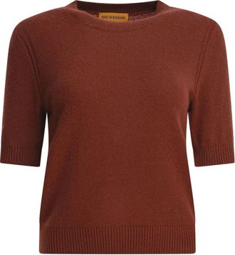 Guest In Residence cashmere T-shirt - Brown