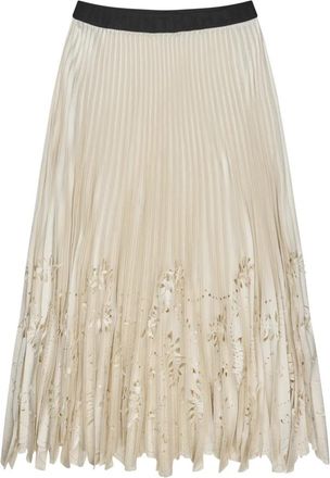 Munthe Midi Rokken - Dames - Midirokken - Beige - XL - Rokken