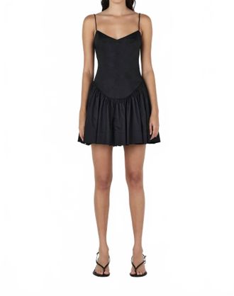 Hansen & Gretel Sonja Mini Dress In Black