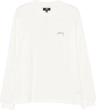 St&uuml;ssy Lazy Long Sleeve T-Shirt - Heren - Longsleeves - Wit - XL - Tops