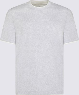 Brunello Cucinelli T-Shirts And Polos Blacks And Greys-Uomo