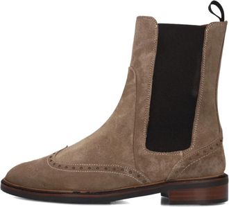 Pertini Taupe Chelsea Boots 32068 - Dames - Chelseaboots - Bruin - 39 EU - Wol - Schoenen