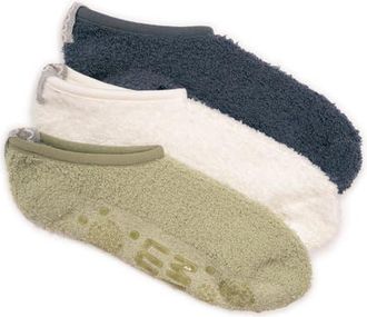 Muk Luks Ballerina Cozy Socks with Grippers, 3 Pair Pack in Multi at Nordstrom