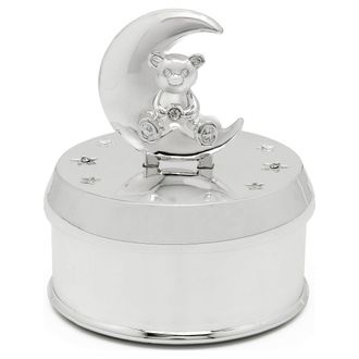 Zilverstad Caja De M&uacute;sica Plateada Para Ni&ntilde;o, Elegante Regalo De Osito Tama&ntilde;o: Fi 74x83 Mm Sku: Zv8107261