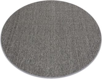 RugsX Carpet CASABLANCA LOOM circle grey, loop, soft indoor & outdoor grey round 200 cm