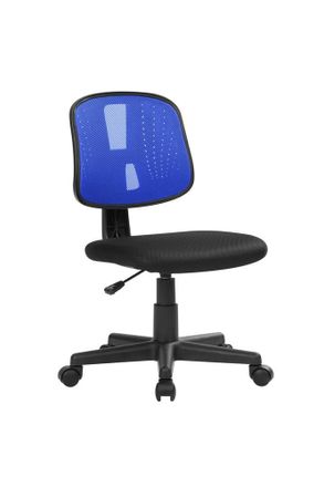 Serena Serena - Silla De Oficina Nowra, Silla De Oficina Operativa, Asiento De Oficina Ergon&oacute;mico, Cm 49x43h81/93, Negro Y Azul