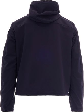Paul & Shark Mens Hooded Jacket Dynamic Blue Outside: Nylon