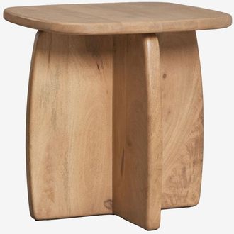 Sklum Sklum - Mesa Auxiliar 45x45 Cm En Madera De Mango Agathe