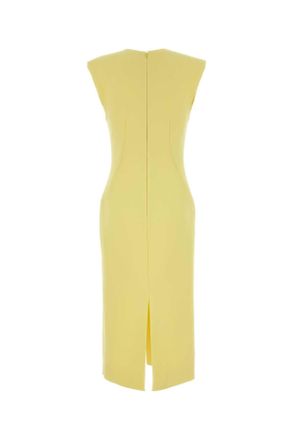 Givenchy Womens Yellow Stretch Crepe Dress Acidyellow Abiti