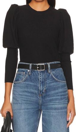 Nation Ltd Zia Sweater Tee In Jet Black