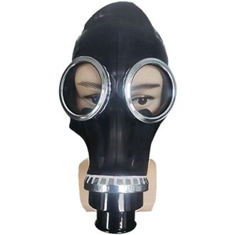 OEM M&aacute;scara Antig&aacute;s Phantom De Goma Gris, Protecci&oacute;n Facial Completa, M&aacute;scara Antig&aacute;s De Estilo Antiguo Totalmente Cerrada