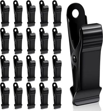 OEM Mini Abrazaderas, Mordazas Lisas Para Un Trabajo Sin Rayones, Capacidad De Apertura De 13 Mm, Metal Negro De 12 Mm De Ancho, Juego De 20 Piezas
