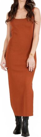 Lucca Couture Crawford Midi Dress In Caramel