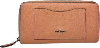 Coach Pre-owned Leren Portemonnee - Dames - Vintage Accessoires - Oranje - ONE Size - Leer - Vintage