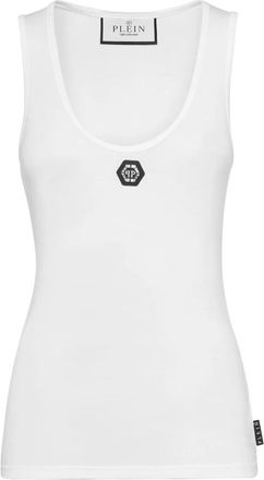 Philipp Plein Tanktop - Dames - Tops zonder mouwen - Wit - XL - Tops