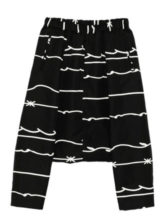 Comme Des Gar&ccedil;ons print trousers