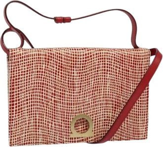 Ferragamo Pre-owned Cross Body Bags, female, Red, Size: ONE SIZE Pre-owned Leather Shoulder Bag