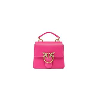 Pinko Love One Top Handle Micro Light Vitello Seta - female - PINKO - Handbags - Pink - ONE SIZE - Bags