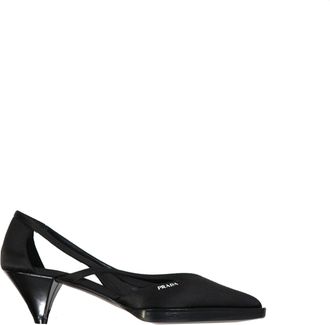Prada 55mm Cut Out Satin Pumps