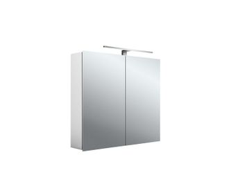 Emco Mee Armario Con Espejo Iluminado Led, Aluminio, 2 Puertas, - Emco