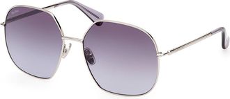 Max Mara MM0061 DESIGN5 16W Womens Sunglasses Silver Size 60