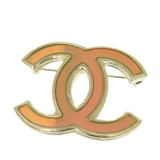 Chanel CC Enamel Pin Brooch